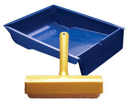 Spatter Shield Roller with Roller Tray