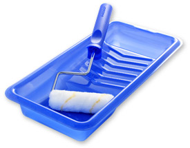 Nylon Gold Stripe Roller and Tray