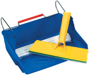 PadBRUSH Painting Set includes a 10 inch PadBRUSH and a Tray with Paint Transfer Wheel