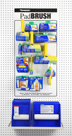 Suggested PadBRUSH Starter Assortment, ideal for smaller stores