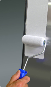 Padco NanoFlock rollers are perfect for smooth metal surfaces