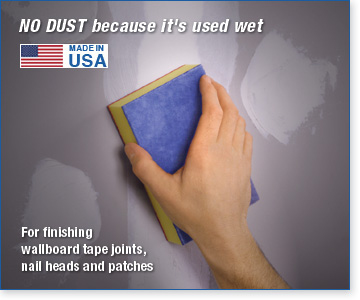 Drywall Wet Sander in action