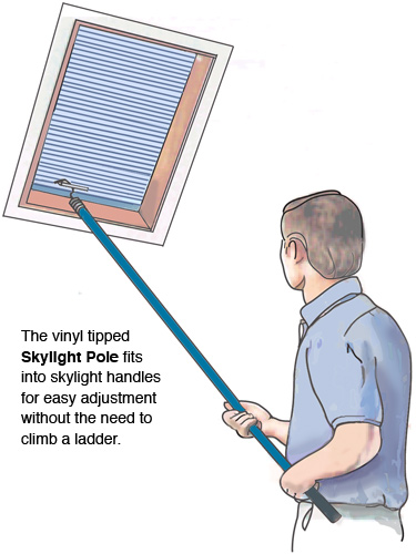 Padco Skylight Pole Vinyl Tipped