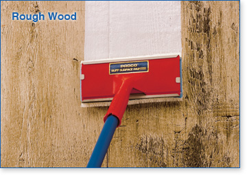 Ruff Surface Painter on rough wood with extension pole